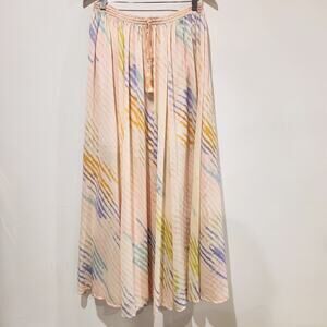 Free People Pink True To You Maxi Skirt Size Medium Boho Fairy Whimsical Hippie